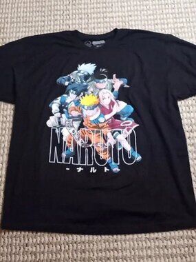 Naruto Shirt Anime 2XL Top 50 / 52 VIZ Media Masashi Kishimoto Plus Size Top